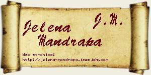 Jelena Mandrapa vizit kartica